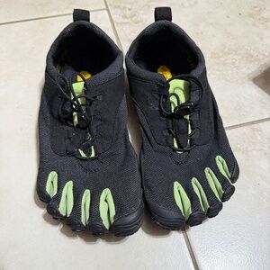 Vibram Five Fingers V-Run Retro  Women's black green Barefoot Shoes 37